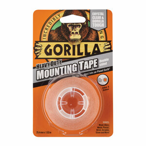 Gorilla Heavy Duty Double-Sided Mounting Tape 1.52m