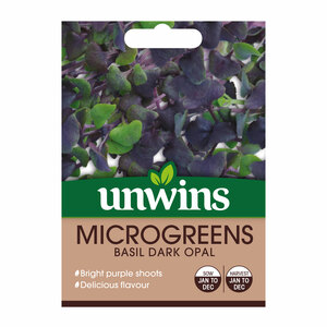 Unwins MicroGreens Basil Dark Opal