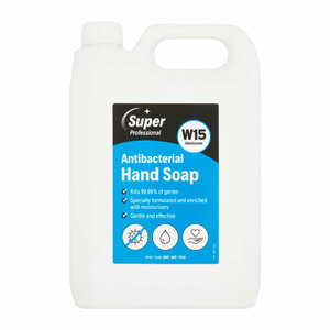 Super Professional W15 Washroom Antibacterial Hand Soap 5L