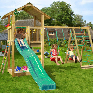 Jungle Gym Sierra Complete Climbing Frame with Swing and Slide