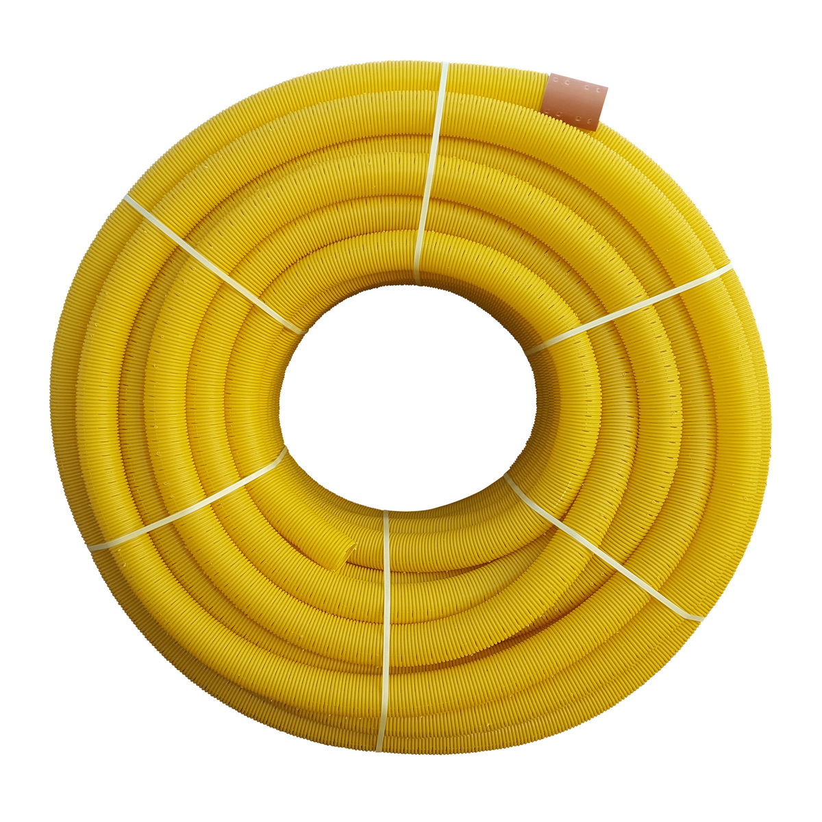Yellow Coil Land Drainage Pipe 30m X 200mm
