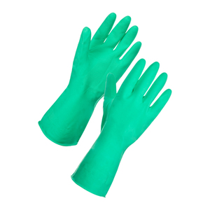 Green Nitrile Gloves M Size 08