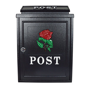 Postplus Red Rose Diecast Post Box