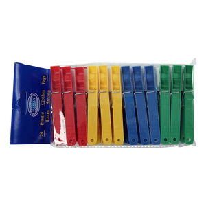Plastic Clothes Pegs - 24 Pack