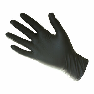 Black Nitrile Milking Gloves (100 Pack) L