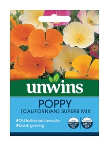 Unwins Poppy (Californian) Superb Mix Seeds