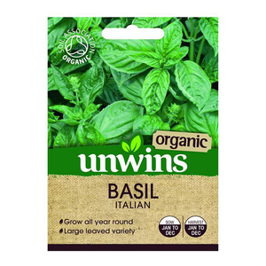 Unwins Herb Basil Italian Organic Seeds