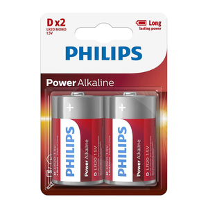 Philips D Batteries - 2 Pack