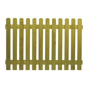 Woodford Round Top Picket Fence 1.8 x 1.2