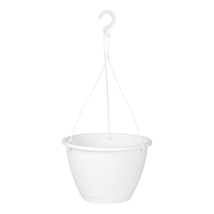 Algarve White Hanging Basket 31cm