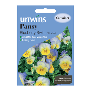 Unwins Pansy Blueberry Swirl Seeds