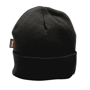 Knit insulatex Lined Hat Black