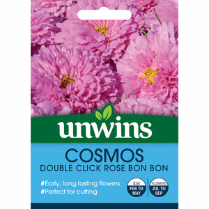 Unwins Cosmos Double Click Rose Bon Bon