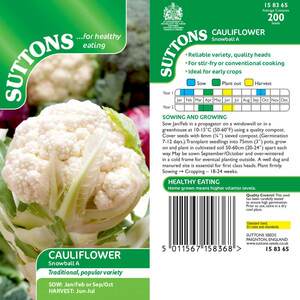 Sutton Seed Cauliflower Snowball A
