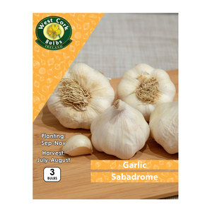 Garlic Sabadrome 3 Bulbs White Garlic