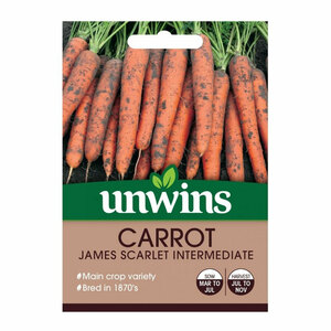 Unwins Seed Carrot James Scarlet Intermed
