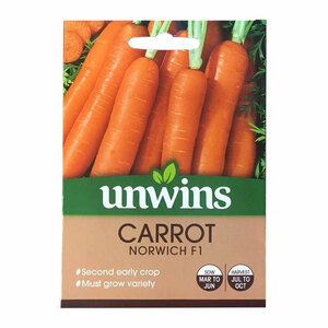 Unwins Seed Carrot Norwich F1