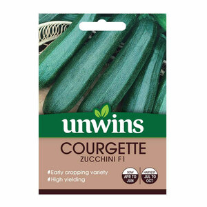 Unwins Seed Courgette Zucchini F1