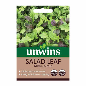 Unwins Seed Salad Leaf Mizuna Mix