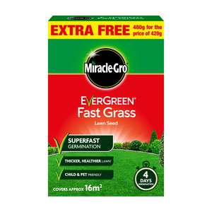 Miracle-Gro Evergreen Fast Grass Lawn Seed 420g