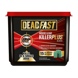 Deadfast Mouse & Rat Killer 15 Block Tub