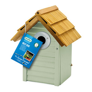 Gardman Beach Hut Nest Box Sage Green