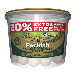 Peckish Extra Goodness Energy Balls 60 Tub