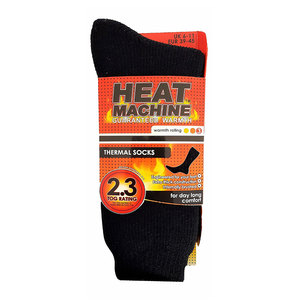Heat Machine Thermal Socks Black 06-11