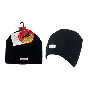 Heat Machine Thinsulate Black Beanie Hat