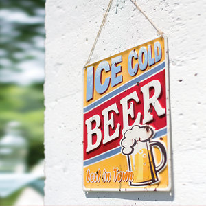 Garden Sign Ice Cold Beer