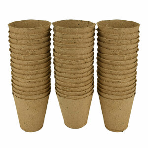 Gro-Sure Fibre Pots Round 8cm 12pk