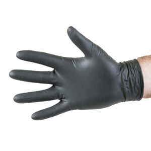 ForceField Black Nitrile Gloves (100 Pack) M