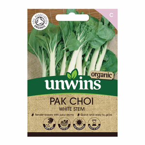 Unwins Organic Pak Choi White Stem