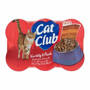 Cat Club Variety Chunks Gravy 6pk