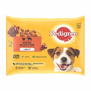 Pedigree Dog Food Pouches Mixed Selection in Jelly Adult 4x100g
