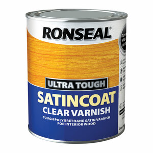 Ronseal Ultra Tough Satin coat Clear Varnish 750ml