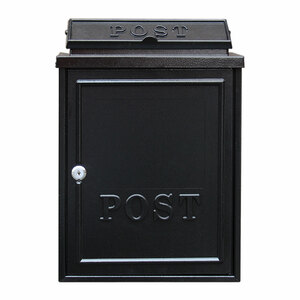 Postplus Classic Diecast Post Box Black