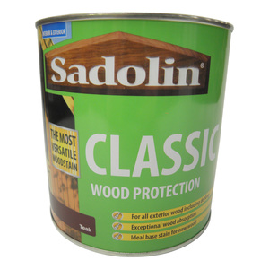 Sadolins Classic Woodstain Teak 1L