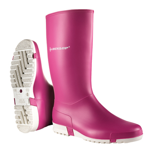 Dunlop Ladies Wellington Pink/White Size 5