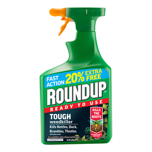 Roundup Tough Weedkiller RTU 1L+20% Free