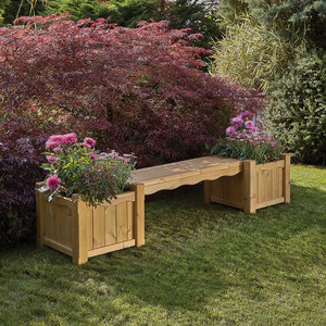 Woodshaw Hanbury Bench and Planter Set