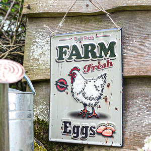 Garden Sign Farm Fresh Eggs