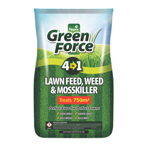 Greenforce 4 in 1 Lawn Feed, Weed and Moss Killer 15kg
